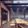 B800 Pergola à toit en verre